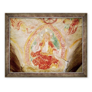 Tablou inramat - Scoala franceza - Hristos in Majestatea, 60 x 80 cm