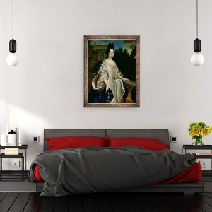 Tablou inramat - Scoala franceza - Marie-Adelaide de Savoie 1685-1712 Ducesa de Burgundia, 60 x 80 cm - Img 3