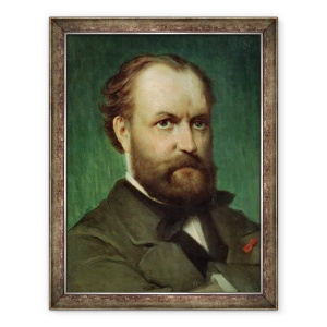Tablou inramat - Scoala franceza - Portretul lui Charles Gounod 1818-93, 70 x 90 cm