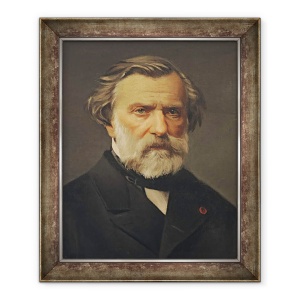Tablou inramat - Scoala Italiana - Ambroise Thomas 1811-96 crezut anterior a fi Giuseppe Verdi, 70 x 85 cm