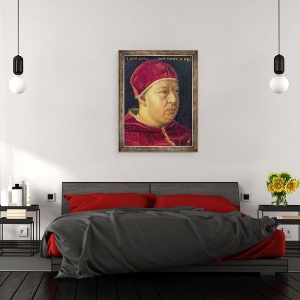 Tablou inramat - Scoala Italiana - Portretul lui Leu X, 70 x 90 cm - Img 3
