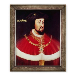 Tablou inramat - Scoala Portugheza - Portret De Ioan al II-lea al Portugaliei 1455-95, 70 x 85 cm