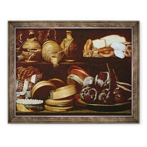 Tablou inramat - Scoala spaniola - Desert sau semnul magazinului de cofetarie, 70 x 90 cm