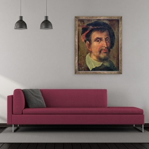 Tablou inramat - Scoala Spaniola - Ferdinand Columbus 1488-1539, 50 x 60 cm - Img 2