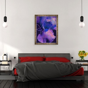 Tablou inramat - Scott J. Davis - Albastru Iris, 70 x 90 cm - Img 3