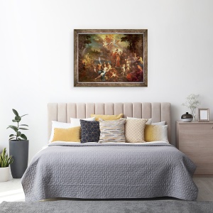 Tablou inramat - Sebastiano Conca - Viziunea Aenei in Campurile Elysiene, 60 x 80 cm - Img 3