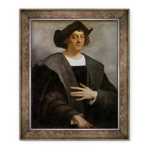 Tablou inramat - Sebastiano del Piombo - Portret De Barbat, Se spune a fi Cristofor Columb c.1446-1506, 50 x 60 cm
