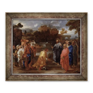 Tablou inramat - Sebastien Bourdon - Hristos si Centurion, 70 x 85 cm
