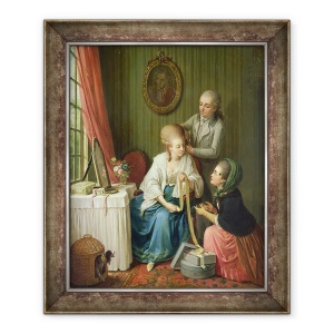 Tablou inramat - Sigmund Freudenberger - Vanzatorul panglicii, 50 x 60 cm