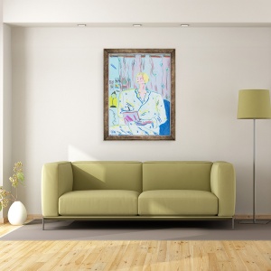 Tablou inramat - Sol Jeong - Elaine in Pijama, 60 x 80 cm - Img 2