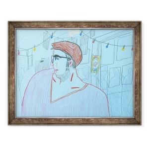 Tablou inramat - Sol Jeong - Un barbat, 70 x 90 cm