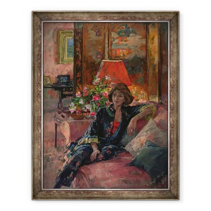 Tablou inramat - Susan Ryder - Mrs Peter Hambro, 60 x 80 cm