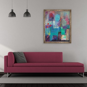 Tablou inramat - Sylvia Paul - Crepuscular Garden 2012, 50 x 60 cm - Img 2