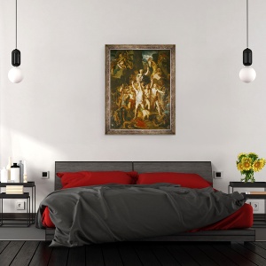 Tablou inramat - Theodore Chasseriau - Apararea Galiei, 60 x 80 cm - Img 3