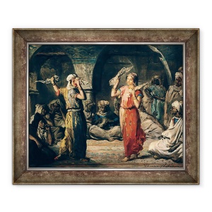 Tablou inramat - Theodore Chasseriau - Dansul batistelor, 50 x 60 cm