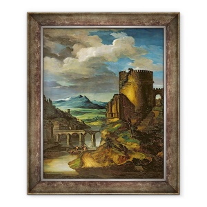 Tablou inramat - Theodore Gericault - Peisaj italian sau, 50 x 60 cm