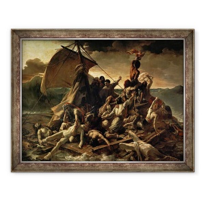 Tablou inramat - Theodore Gericault - Pluta Meduzei, 60 x 80 cm