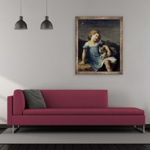 Tablou inramat - Theodore Gericault - Portret De Louise Vernet Ca Un Copil, 50 x 60 cm - Img 2