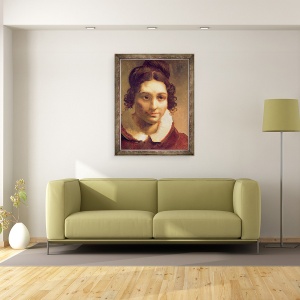 Tablou inramat - Theodore Gericault - Suzanne sau Portretul presupus a fi Alexandrine-Modeste Caruel de Saint-Martin, matusa artistului, 60 x 80 cm - Img 2