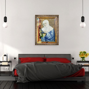 Tablou inramat - Theodoricus of Prague - Sfanta Elisabeta a Ungariei 1207-31, 60 x 80 cm - Img 3