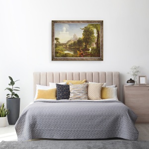 Tablou inramat - Thomas Cole - Calatoria vietii, Tineri, 70 x 90 cm - Img 3