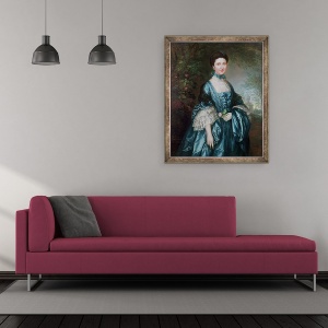 Tablou inramat - Thomas Gainsborough - Domnisoara Theodosia Magill, 50 x 60 cm - Img 2