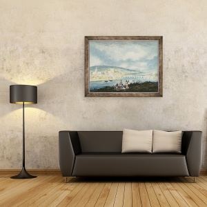 Tablou inramat - Thomas Girtin - Rochester, din nord, 70 x 90 cm - Img 2