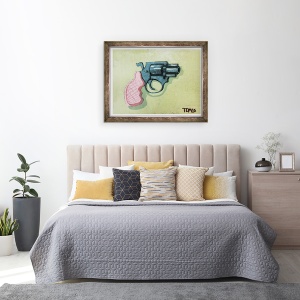 Tablou inramat - Thomas MacGregor - Pistol tabara, 60 x 80 cm - Img 3