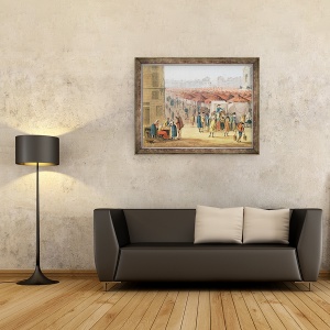 Tablou inramat - Thomas Naudet - Marche des Inocenti, detalii din partea stanga, 70 x 90 cm - Img 2