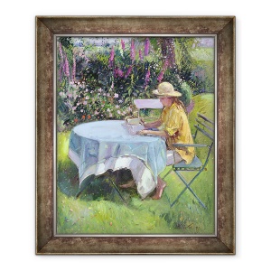 Tablou inramat - Timothy Easton - Citirea diminetii, 50 x 60 cm