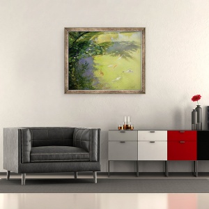 Tablou inramat - Timothy Easton - Featherplay, 50 x 60 cm - Img 2
