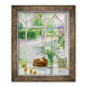 Tablou inramat - Timothy Easton - Irisuri si Pisica Ador, 50 x 60 cm
