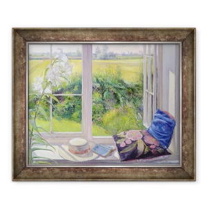 Tablou inramat - Timothy Easton - Scaun fereastra si crin I, 70 x 85 cm