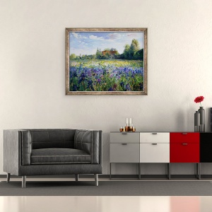 Tablou inramat - Timothy Easton - Seara la Iris Field, 50 x 60 cm - Img 2