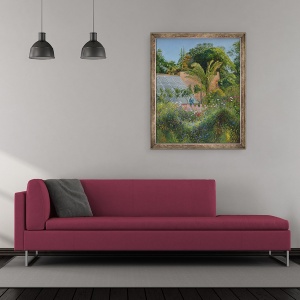 Tablou inramat - Timothy Easton - Valurile de albastrea la Heligan, 50 x 60 cm - Img 2