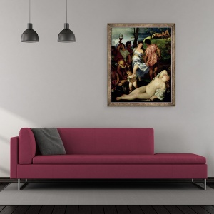 Tablou inramat - Titian - Andrienii II, 50 x 60 cm - Img 2