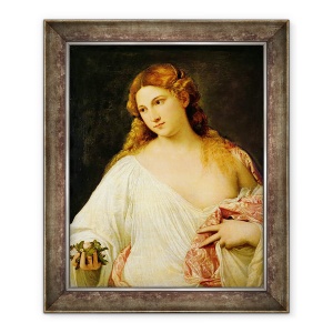 Tablou inramat - Titian - Flora, 70 x 85 cm