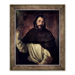 Tablou inramat - Titian - Sfantul Dominic 1170-1221, 50 x 60 cm