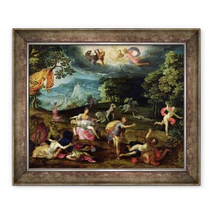 Tablou inramat - Tobias Verhaecht - Pedeapsa lui Niobe, 70 x 85 cm