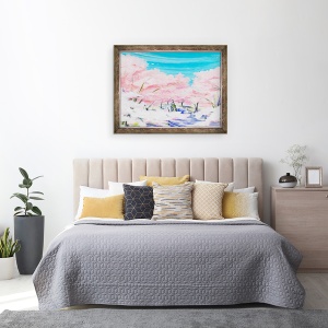 Tablou inramat - Tomoko FURUYA - Flori de cires II, 70 x 90 cm - Img 3