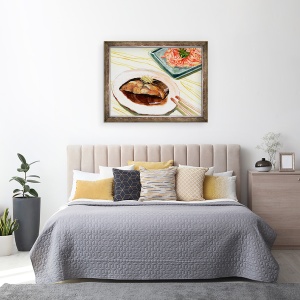 Tablou inramat - Tomoko FURUYA - Peste fiert si tempura, 70 x 90 cm - Img 3