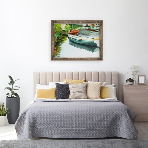 Tablou inramat - Tony Fandino - Barci pe Tamisa VII, 60 x 80 cm - Img 3