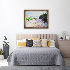 Tablou inramat - Tony Fandino - Calea spre plaja, Skiathos, 70 x 90 cm - Img 3
