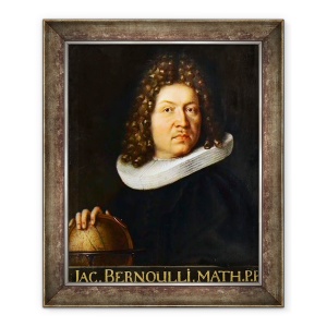 Tablou inramat - Unknown artist - Portret De Jacques Bernoulli, 50 x 60 cm