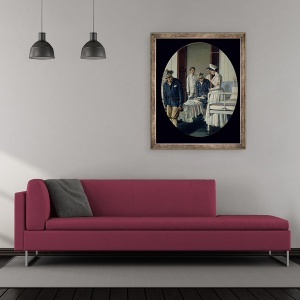 Tablou inramat - Vasili Vasilievich Vereshchagin - intr-un spital militar, 50 x 60 cm - Img 2