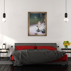 Tablou inramat - Victor Mikhailovich Vasnetsov - Snow Maiden, 60 x 80 cm - Img 3