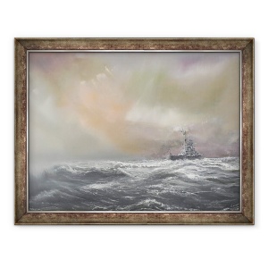 Tablou inramat - Vincent Alexander Booth - Bismarck semnaleaza Prinz Eugen 0959h 24/051941, 2007, 60 x 80 cm