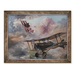 Tablou inramat - Vincent Alexander Booth - Dogfight 1917, 1995, 70 x 90 cm