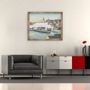 Tablou inramat - Vincent Alexander Booth - Muzeul maritim Sydney, 1998, 50 x 60 cm - Img 2