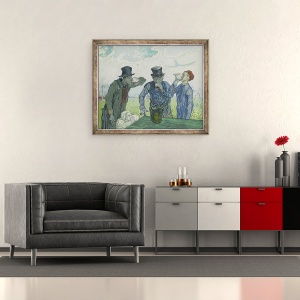 Tablou inramat - Vincent van Gogh - Bautorii, 70 x 85 cm - Img 2